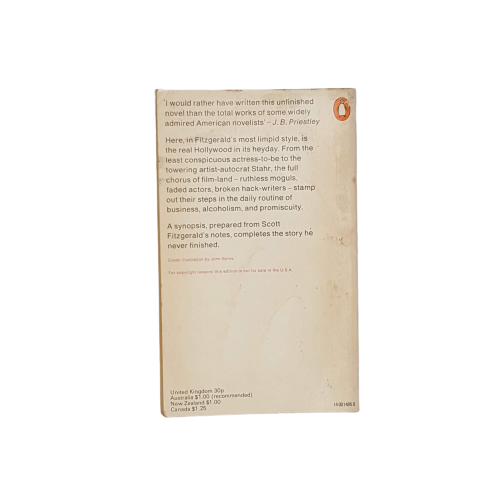 F. Scott Fitzgerald's The Last Tycoon 1971 - Penguin