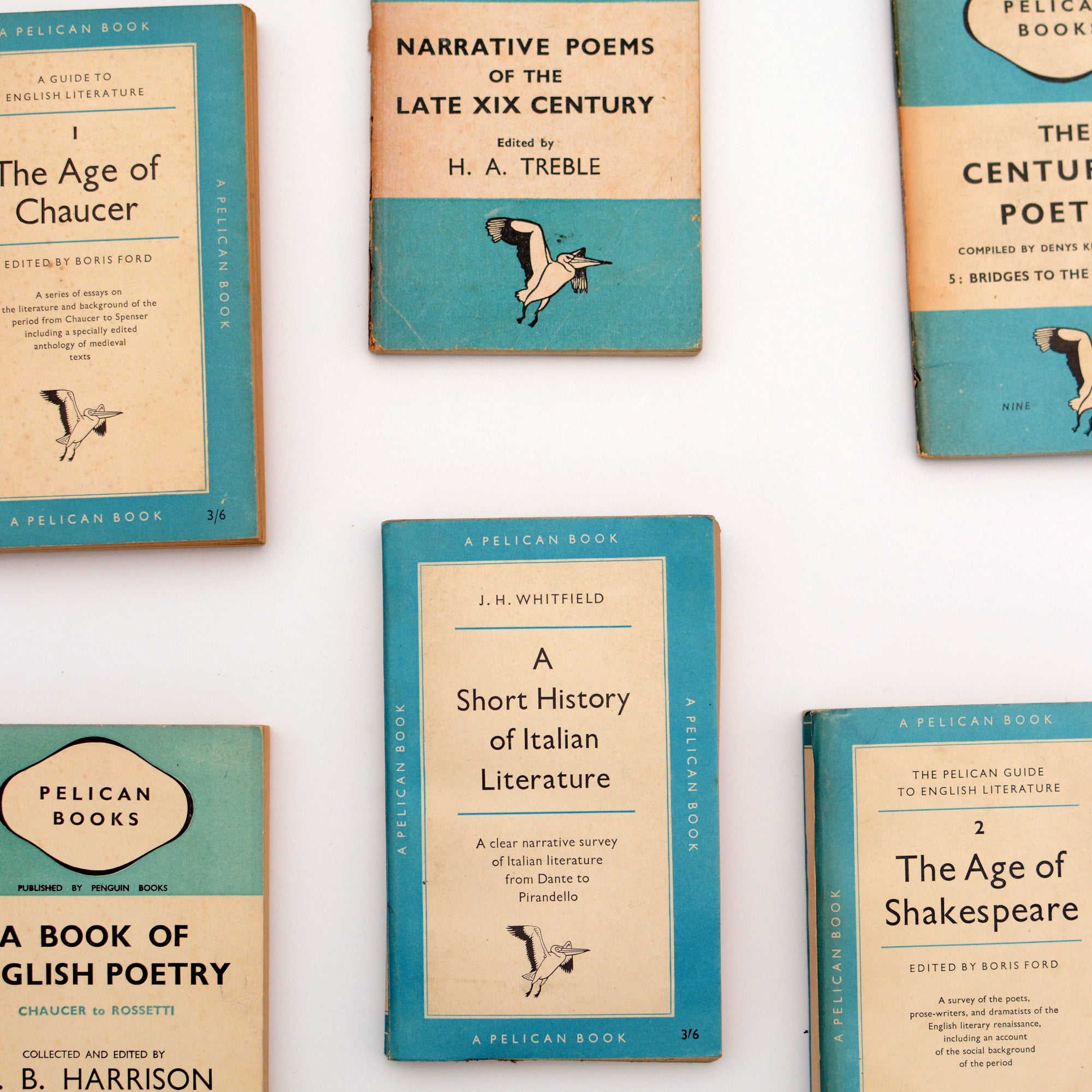 Collection of Vintage Pelicans (Literature and Poetry) - Bluebell Abbey