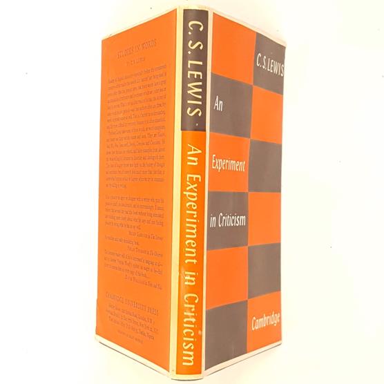 CS Lewis' An Experiment in Criticism 1961