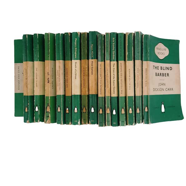 Books by the Foot: Horizontal Stripe Green Penguin Collection