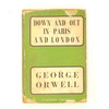 George Orwell's Down and out in Paris and London 1954 - Secker & Warburg