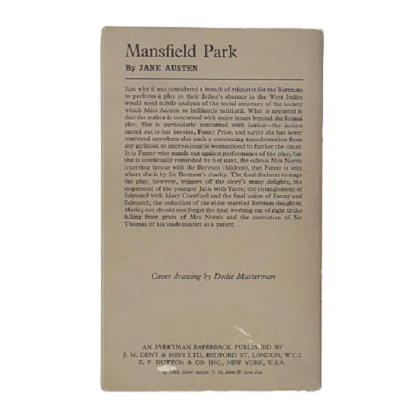 Jane Austen’s Mansfield Park - Everyman, 1963-5