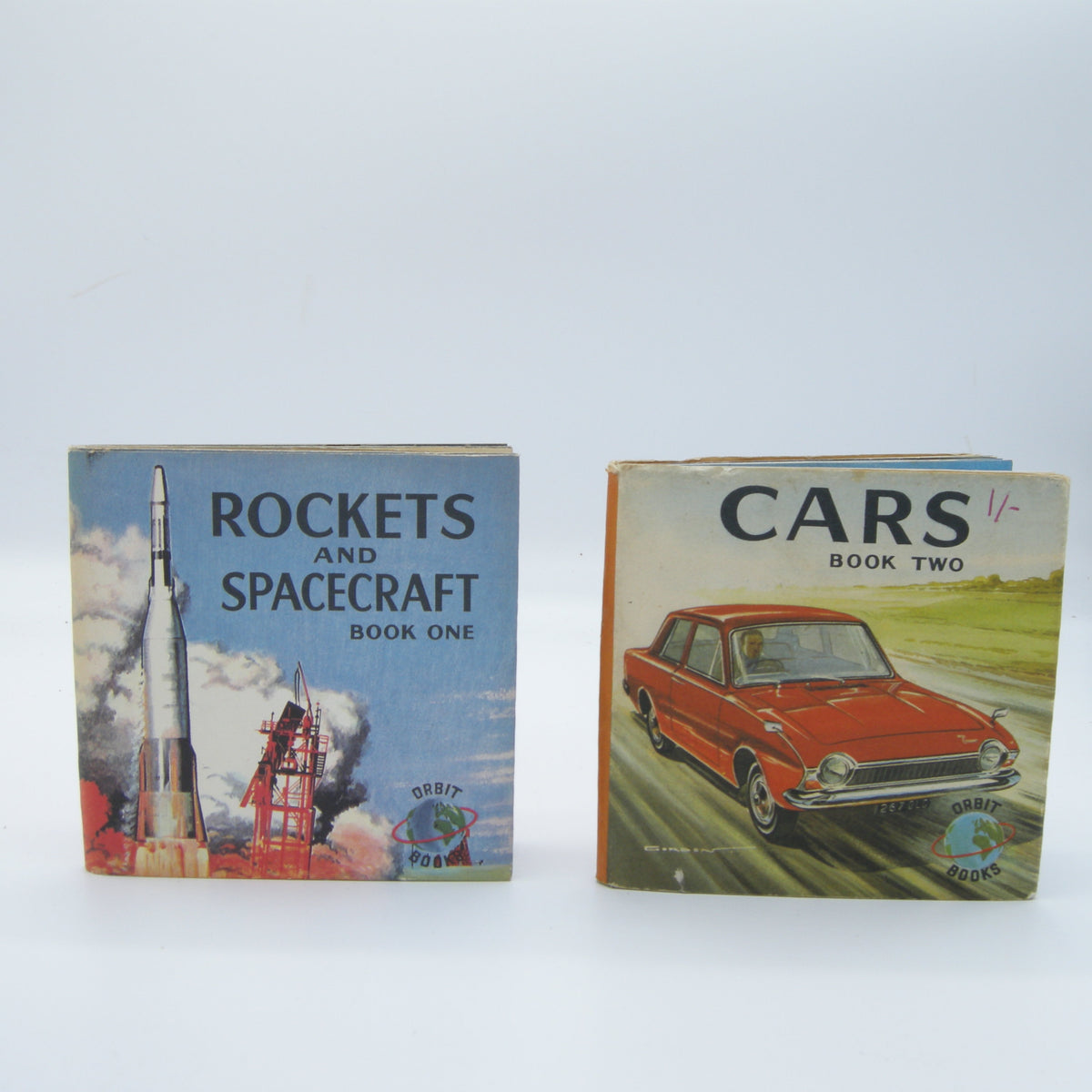 Vintage Orbit Books Collection Cars and Rockets