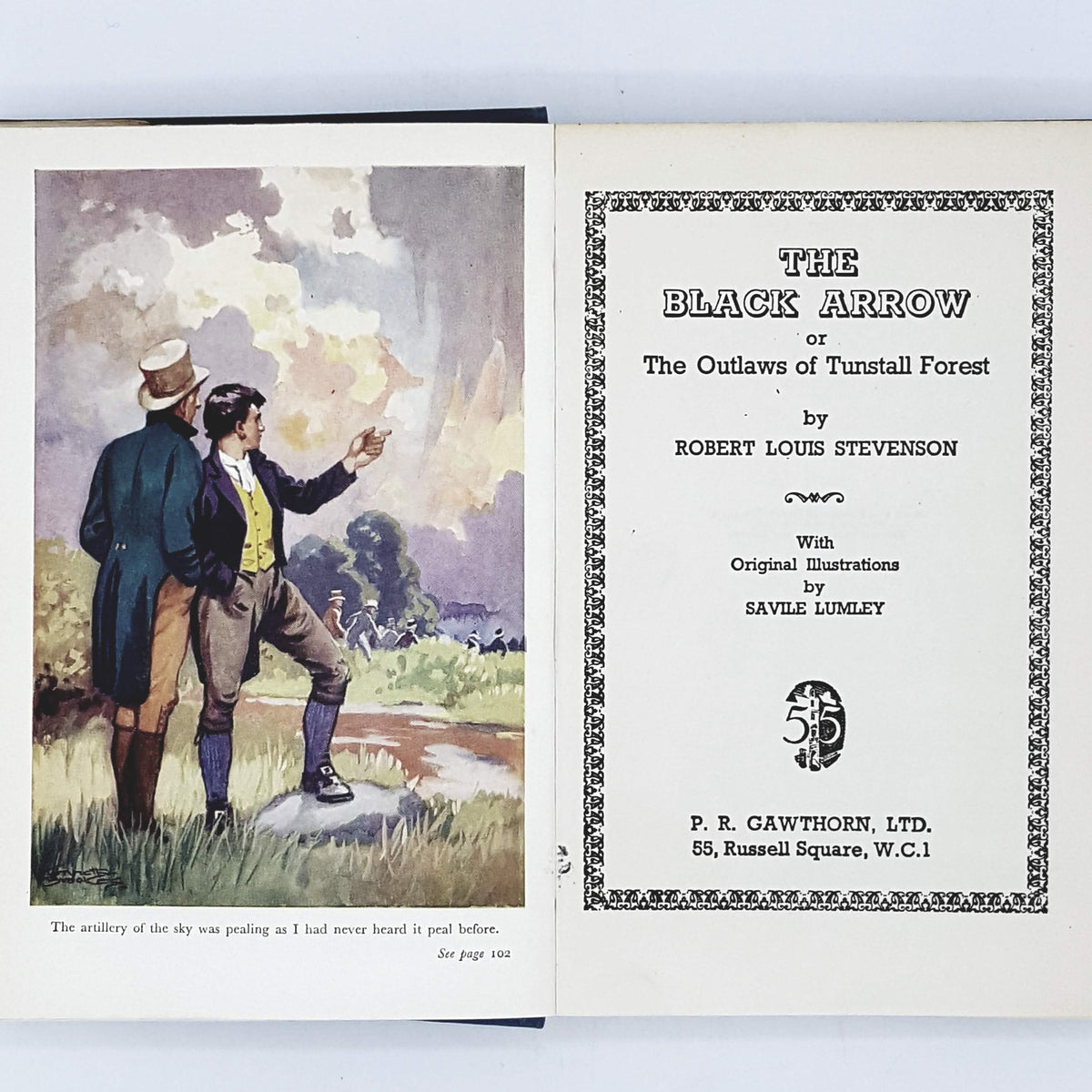 Illustrated The Black Arrow by R. L. Stevenson