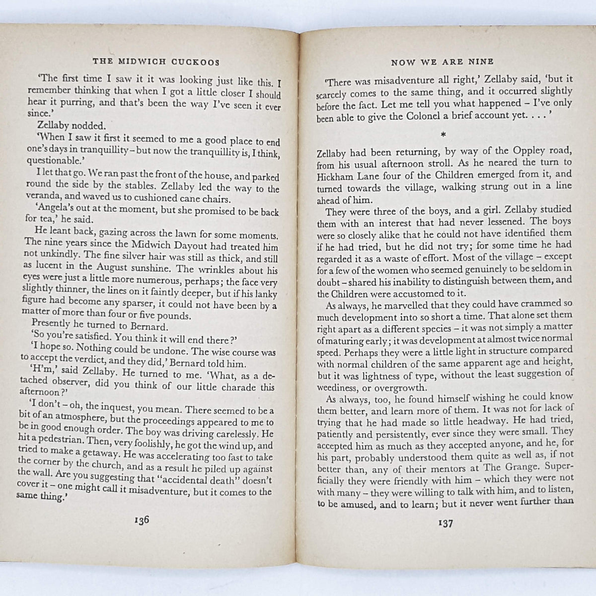 The Midwich Cuckoos by John Wyndham 1962