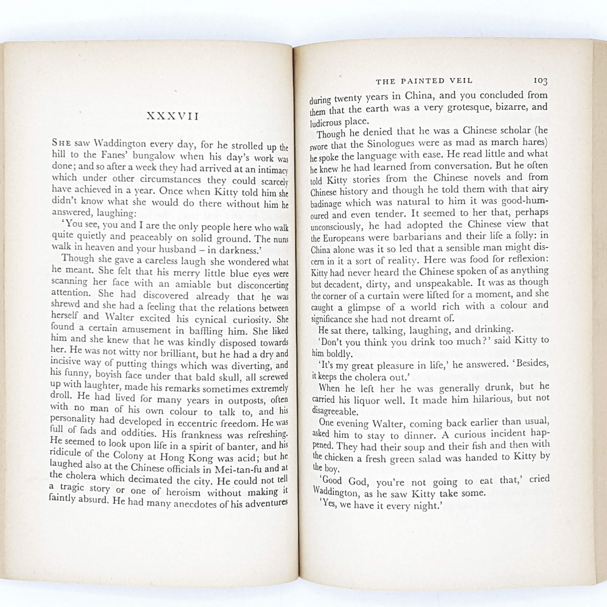 W. Somerset Maugham's The Painted Veil - Horizontal Stripe, c.1950s