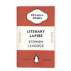 Literary Lapses by Stephen Leacock 1939