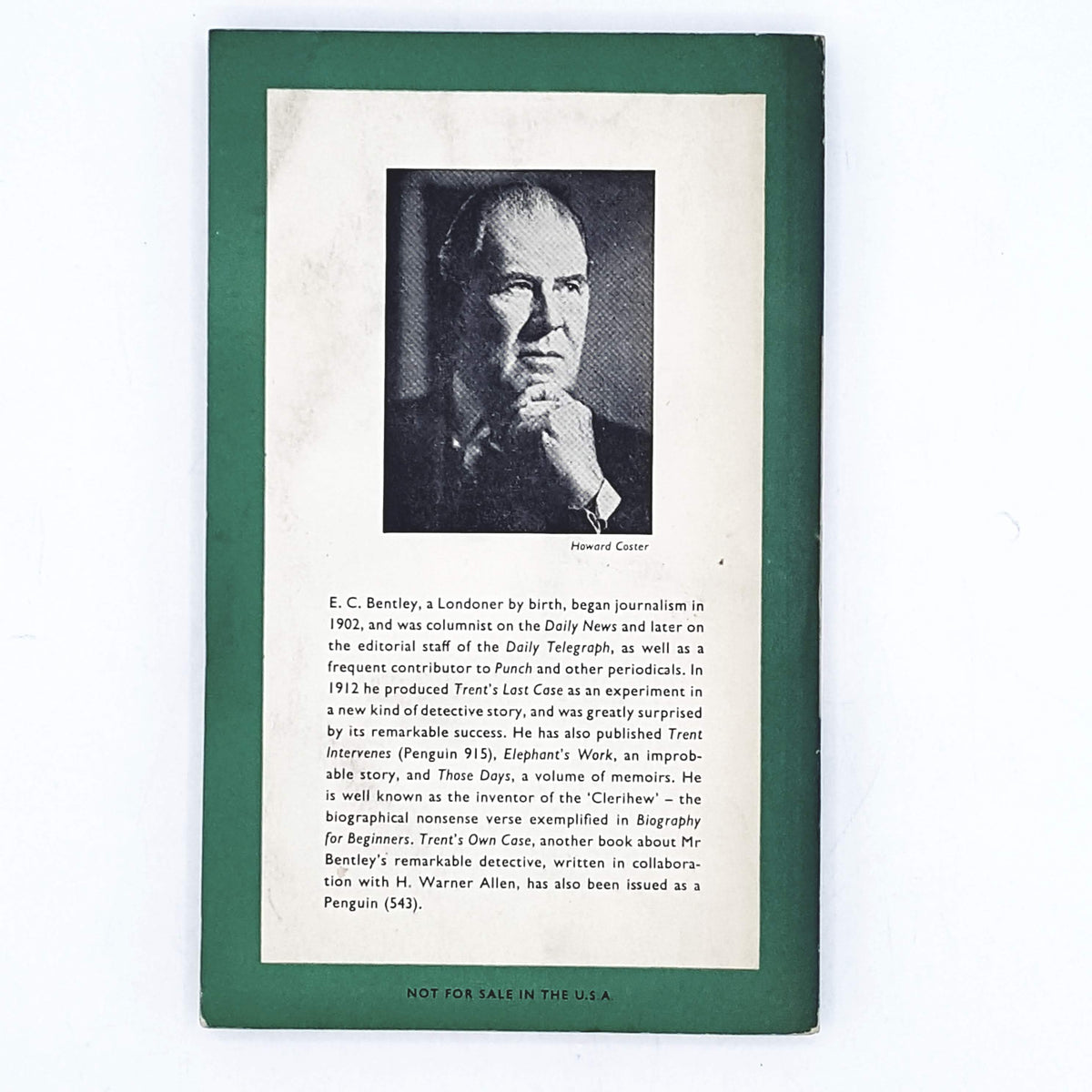 Trent's Last Case by E. C. Bentley 1954