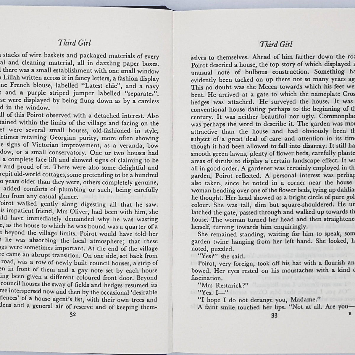 Agatha Christie's Third Girl - The Book Club 1966