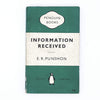 Information Received by E. R. Punshon 1955 - Penguin