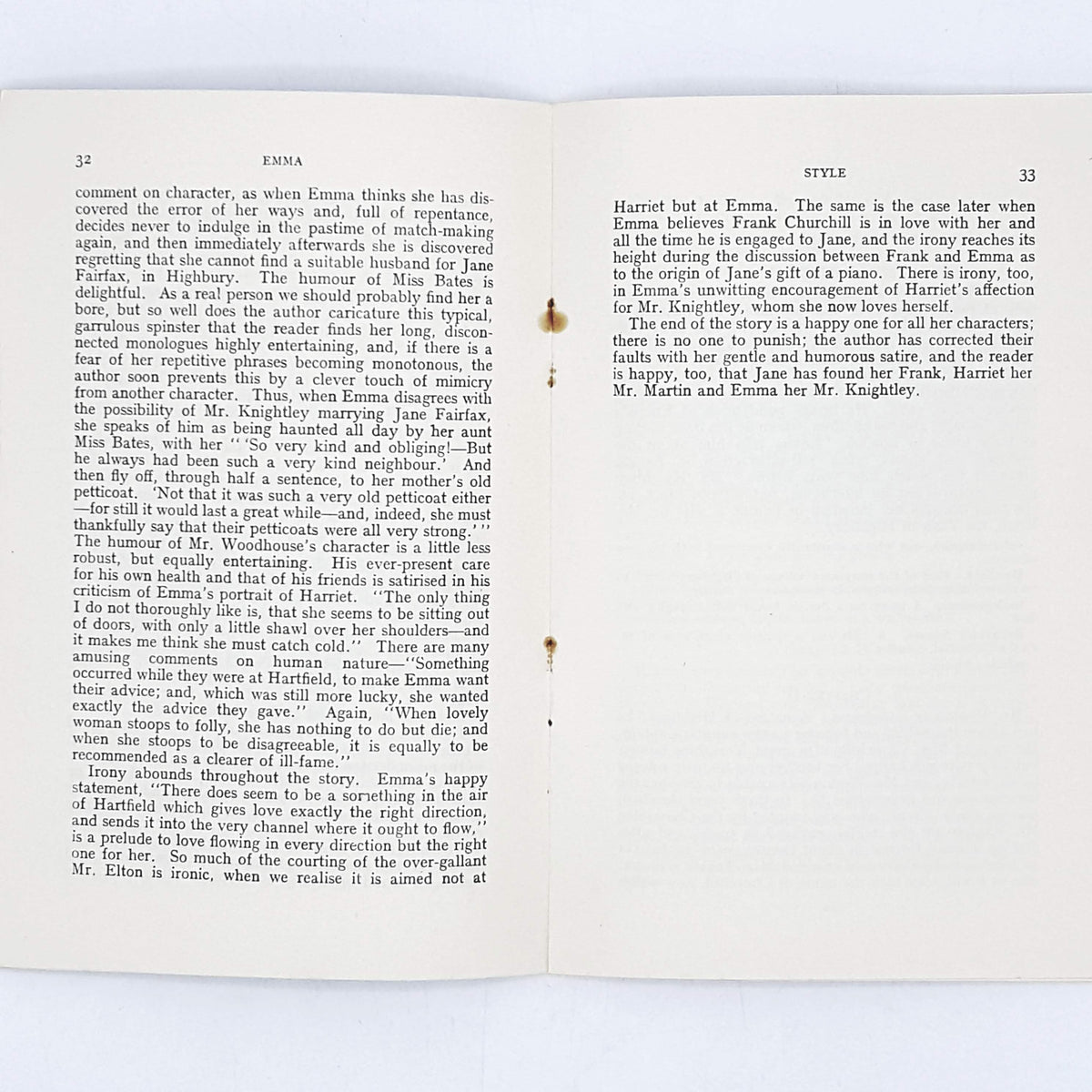 Notes on Jane Austen's Emma by J. B. Turner