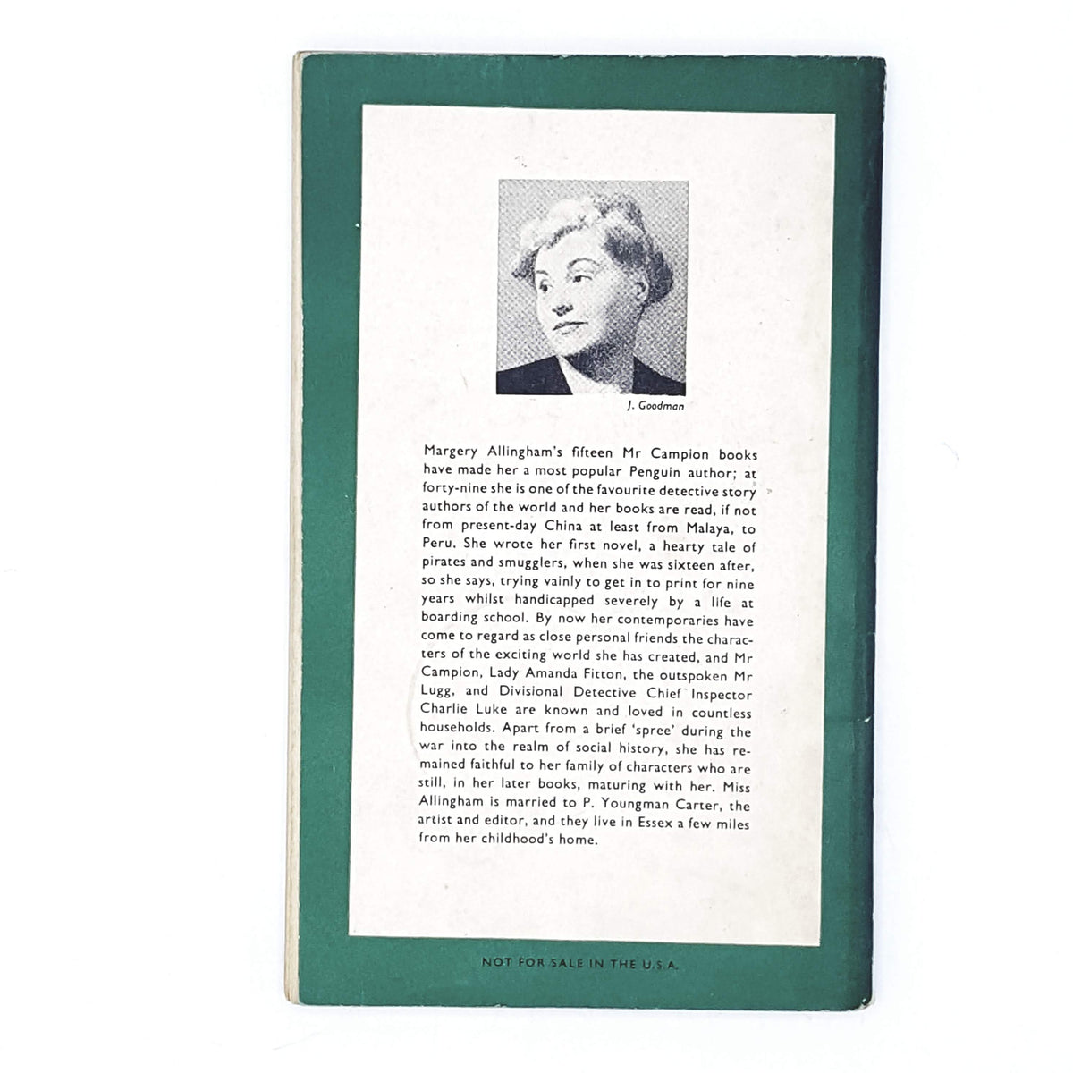 The Case of the Late Pig by Margery Allingham 1954