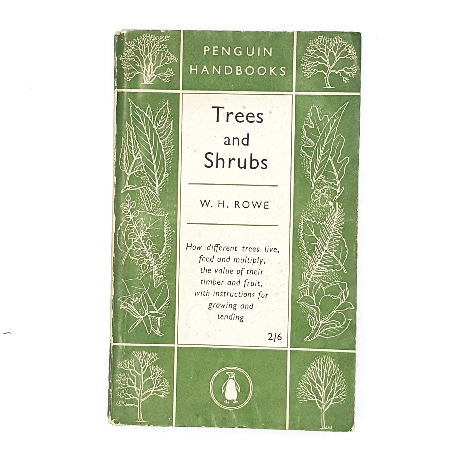 Vintage Penguin Handbook: Trees and Shrubs by W. H. Rowe 1951
