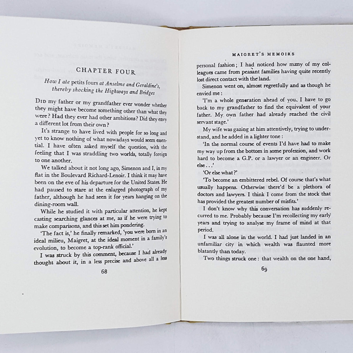 Maigret Memoirs by Simeon 1974