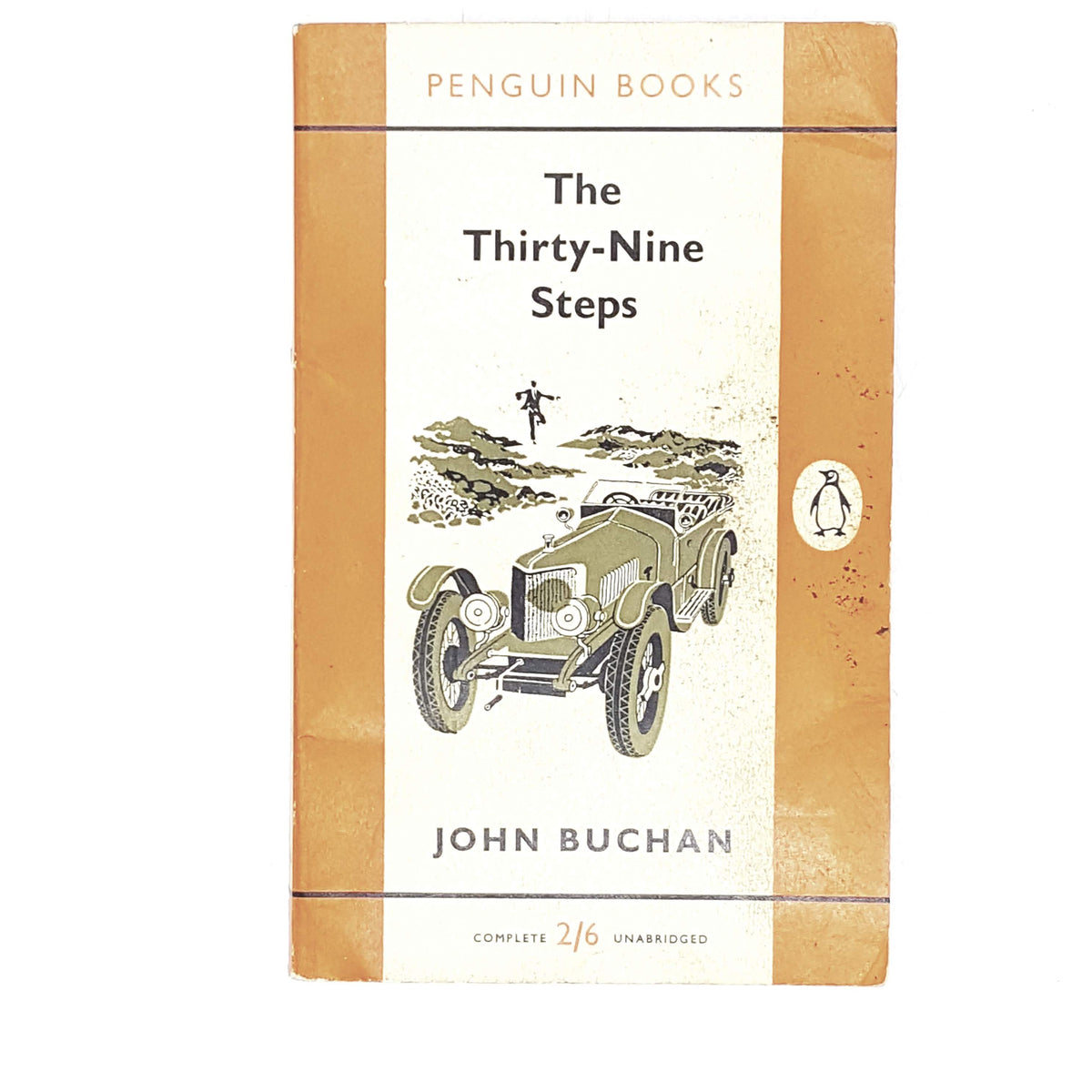 vintage-penguin-the-thirty-nine-steps-by-john-buchan-1957-orange-rare-books-country-house-library