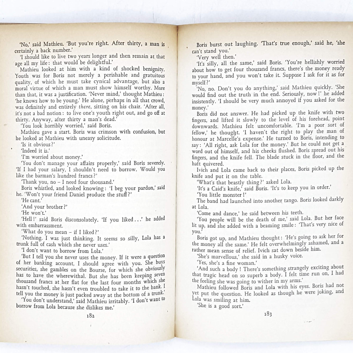 vintage-penguin-the-age-of-reason-by-jean-paul-sartre-orange-rare-books-country-house-library