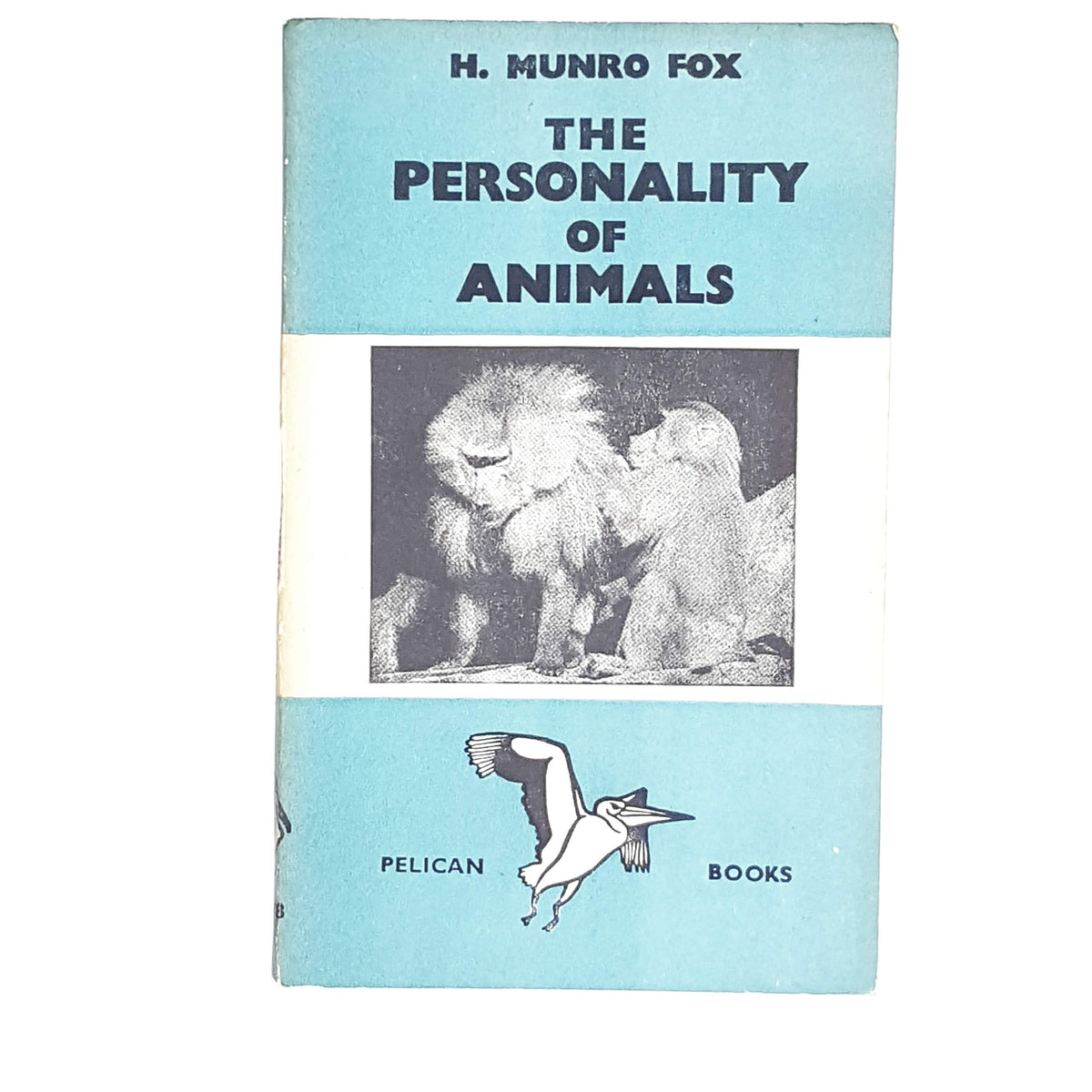 vintage-pelican-the-personality-of-animals-by-h-munro-fox-1940-antique-pale-blue-country-house-library