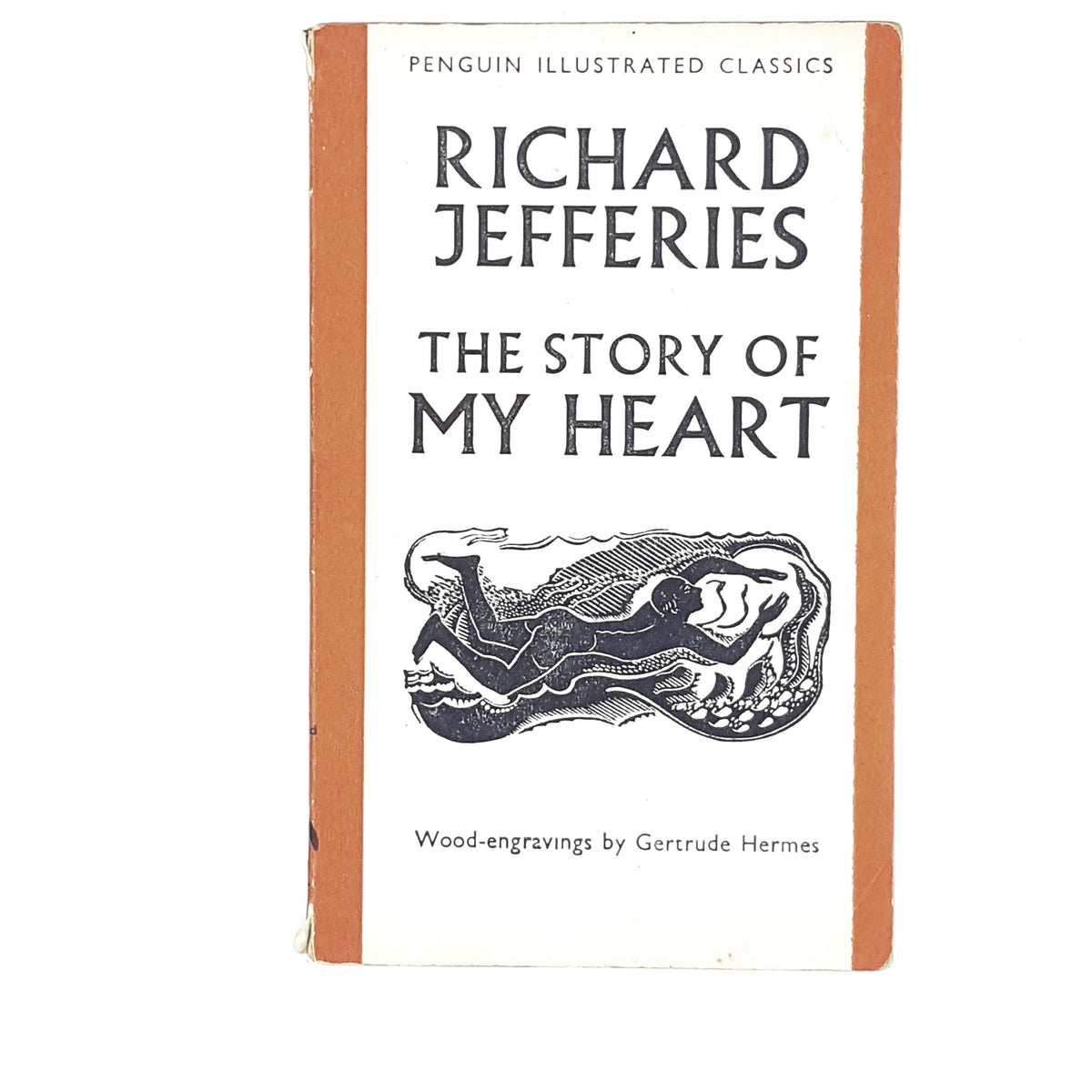 vintage-penguin-illustrated-the-story-of-my-heart-by-richard-jeffries-1938-orange-classic-literature-country-house-library