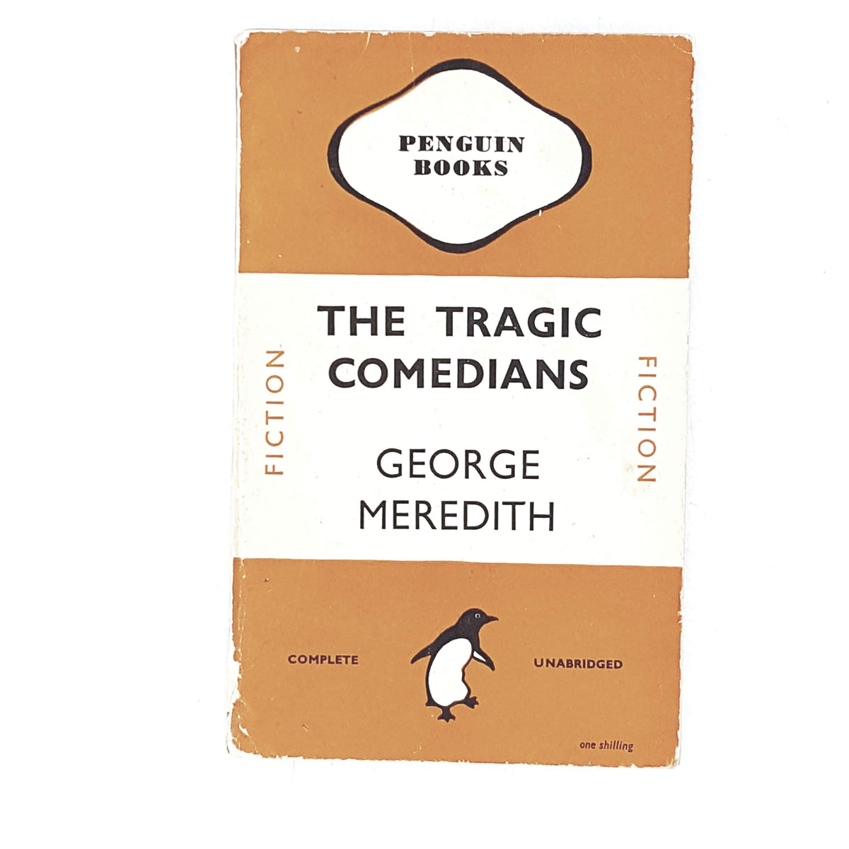 vintage-penguin-the-tragic-comedians-by-george-meredith-1946-orange-classic-literature-country-house-library