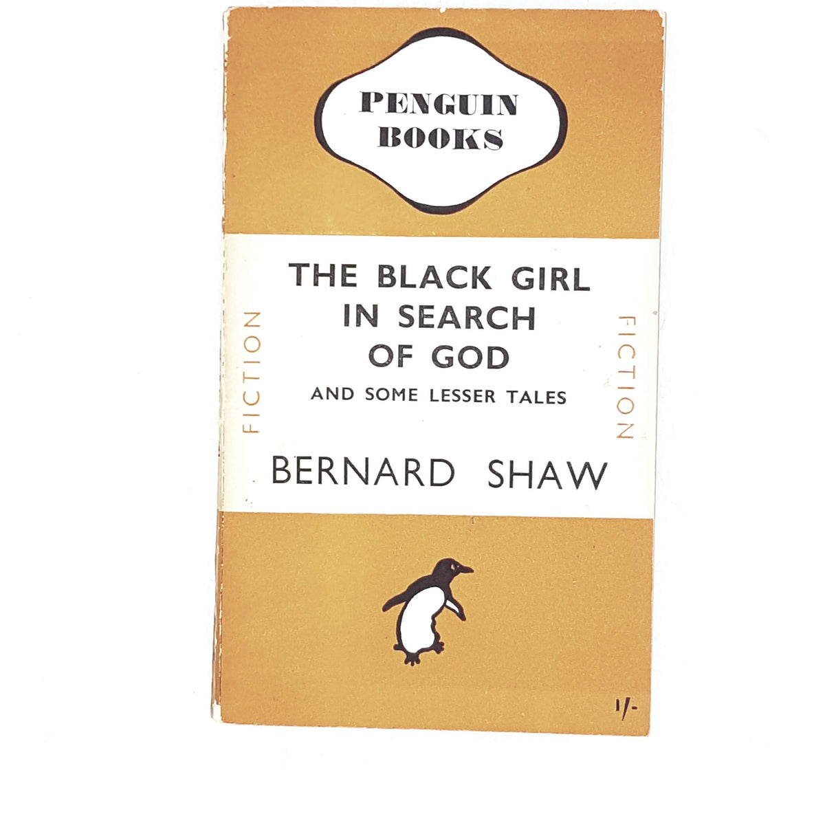 vintage-penguin-the-black-girl-in-search-of-god-and-other-tales-by-bernard-shaw-1946-orange-classic-literature-country-house-library
