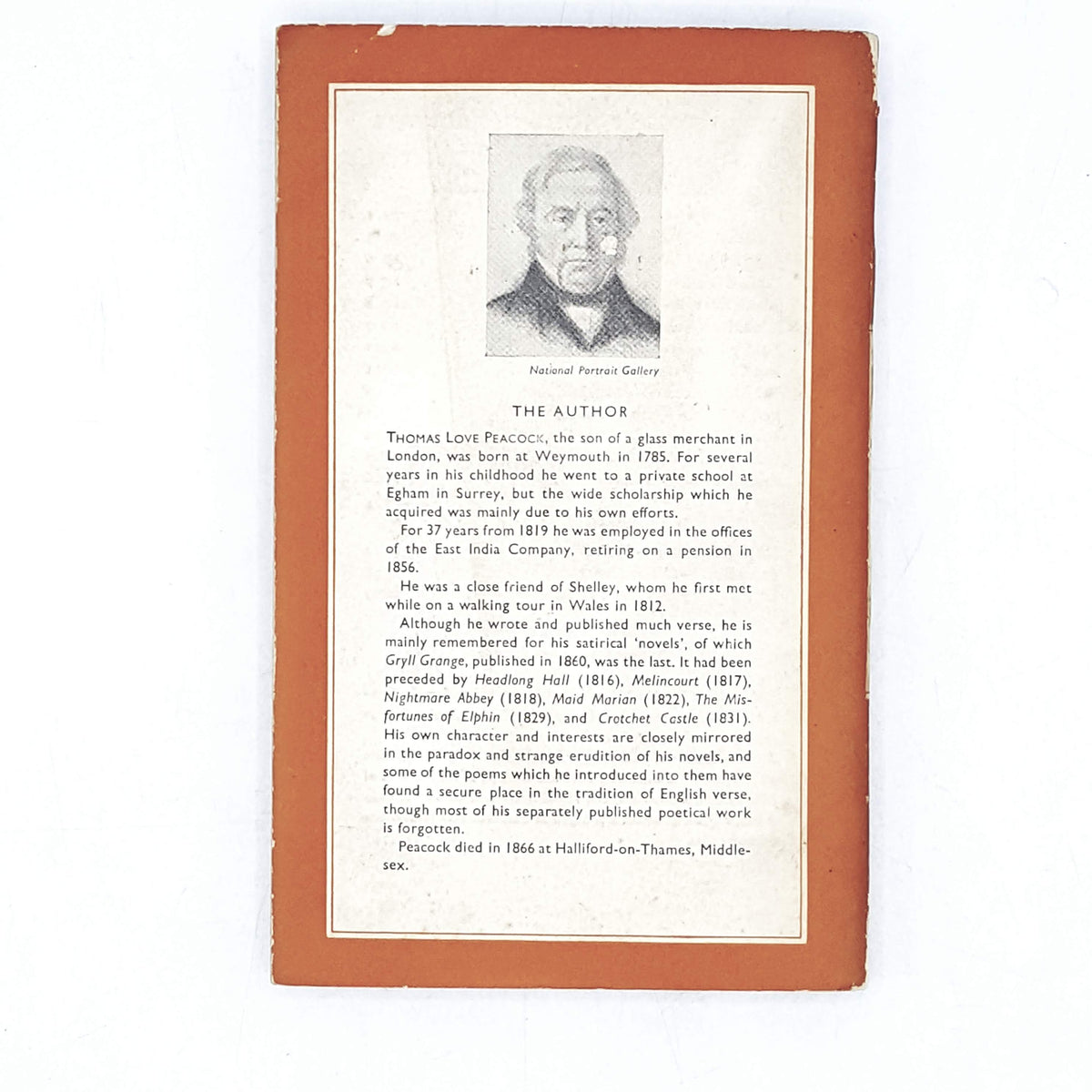 vintage-penguin-gryll-grange-by-thomas-love-peacock-orange-classic literature-country-house-library