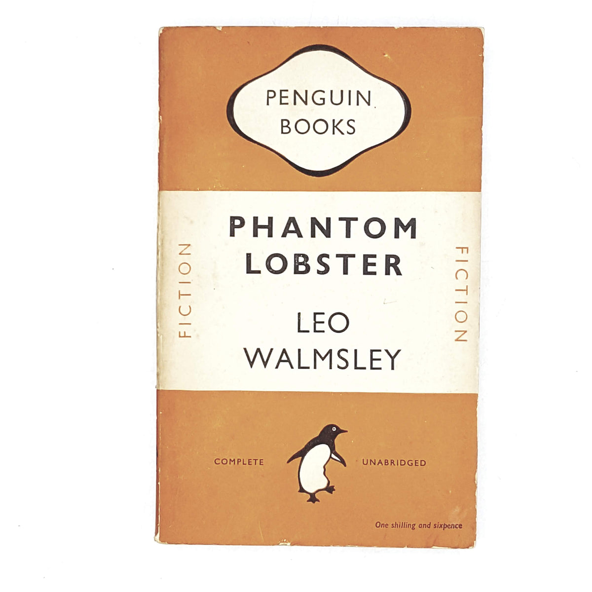 vintage-penguin-phantom-lobster-by-leo-walmsley-1948-orange-classic literature-country-house-library