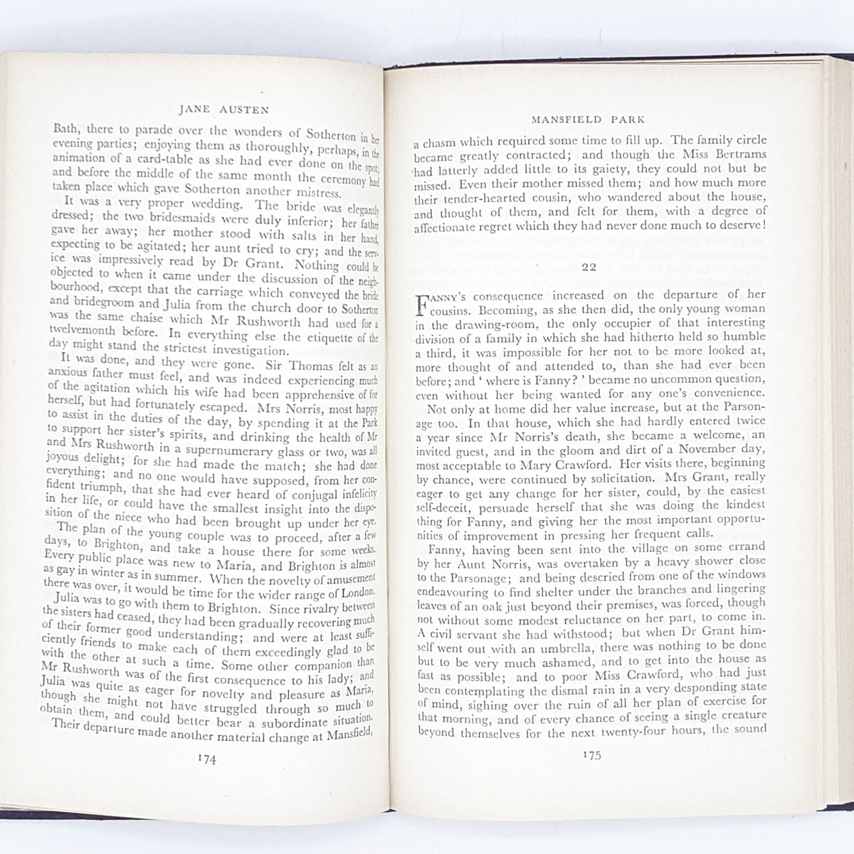 Jane Austen's Mansfield Park - Collins Edition 1953