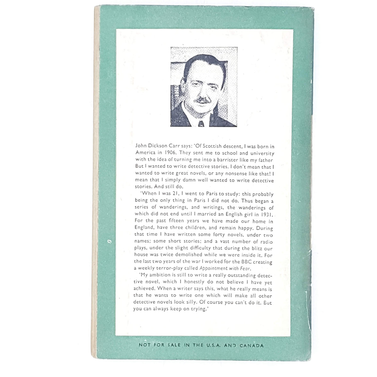 First Edition Penguin Death Watch by John Dickson Carr 1953