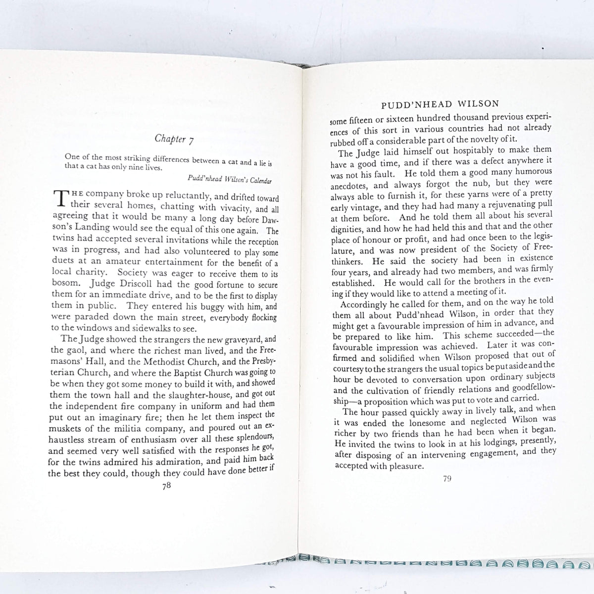 Mark Twain's Puddinghead Wilson 1967
