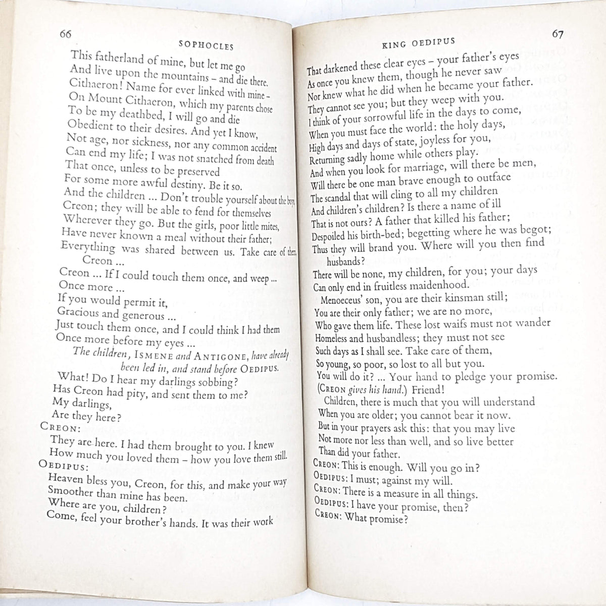 Vintage Penguin Sophocles's Theban Plays 1949 - 1962