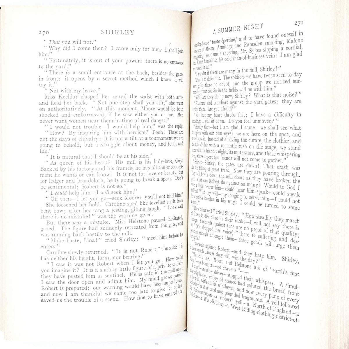 Charlotte Brontë's Shirley green and gold