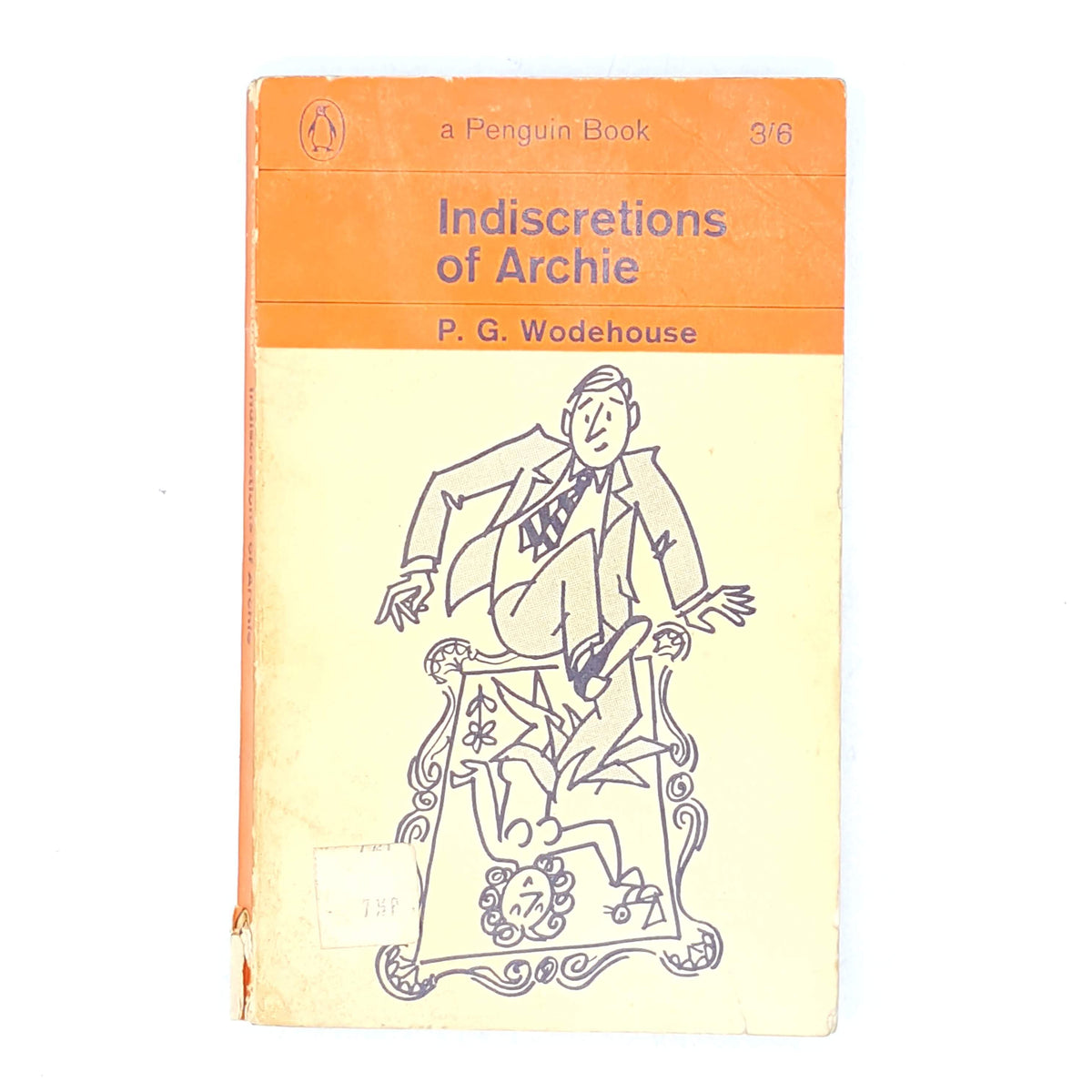 PG-Wodehouse-books-old-1963-archie-rare-vintage-orange-country-house-library-penguin-thrift-