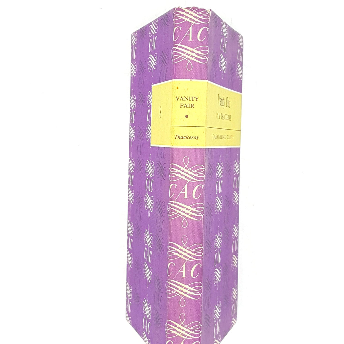 vanity-fair-decorative-thrift-country-house-library-thackeray-purple-vintage-literature-books-1965-old-classic-