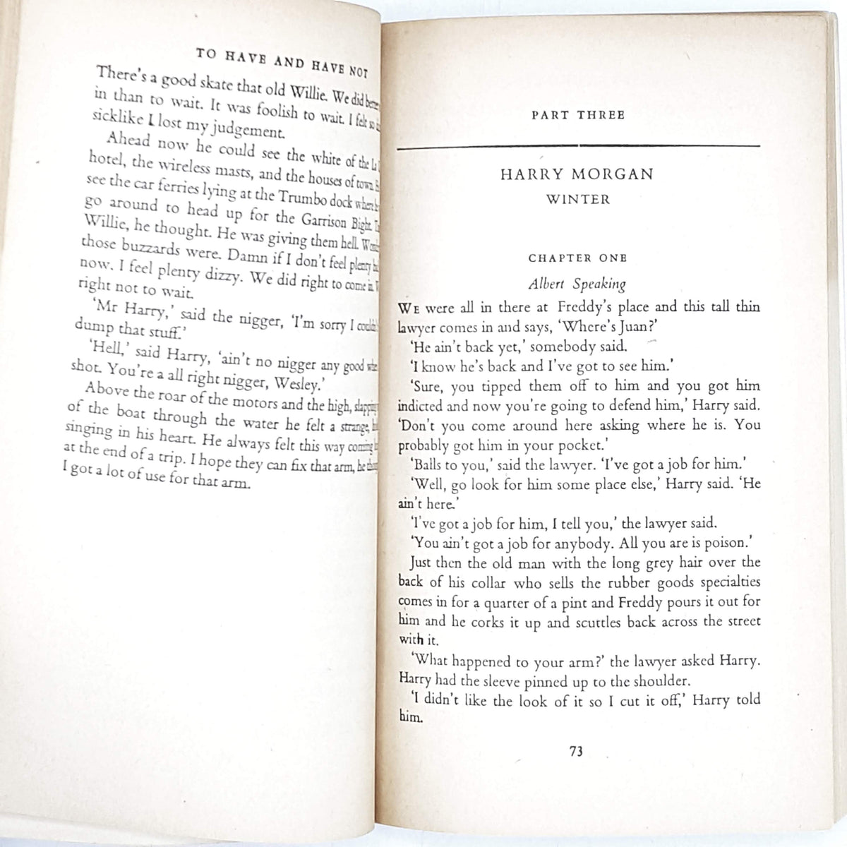 Ernest Hemingway's To Have and Have Not 1959