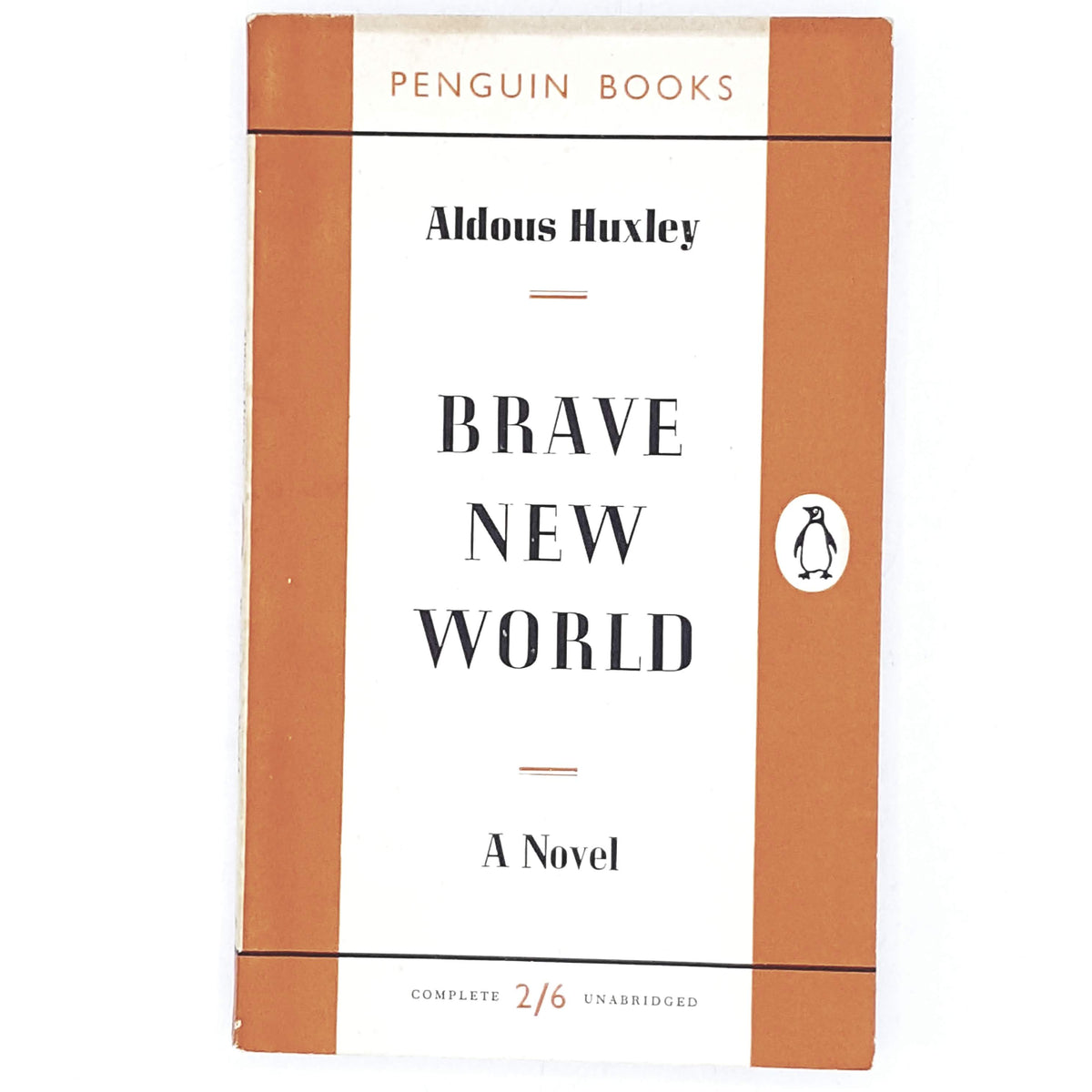 aldous-huxley-orange-brave-new-world-vintage-penguin-country-house-library
