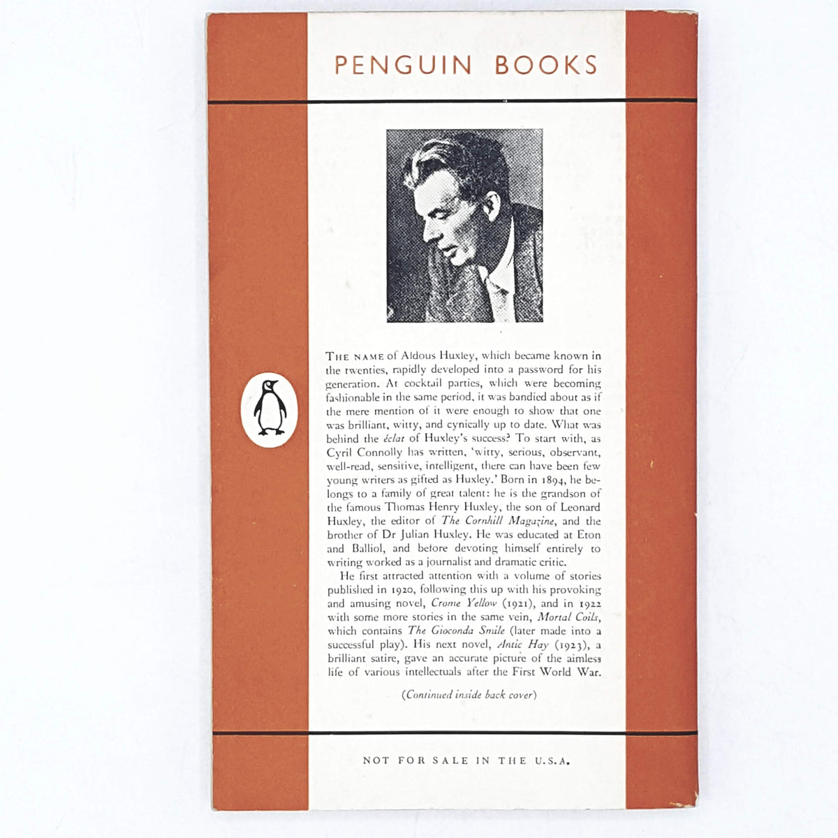 Aldous Huxley's Brave New World 1950s