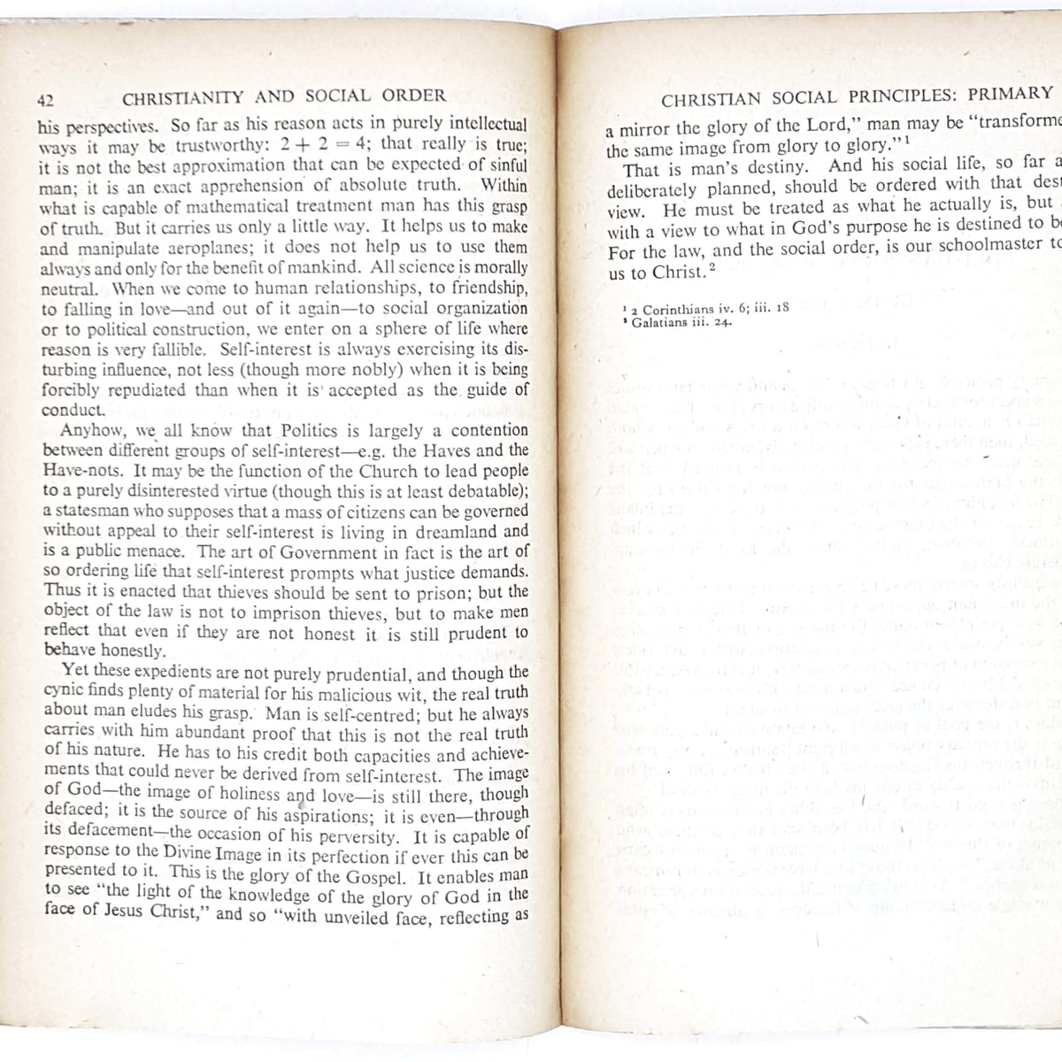 Vintage Penguin Special: Christianity and Social Order by William Temple 1942