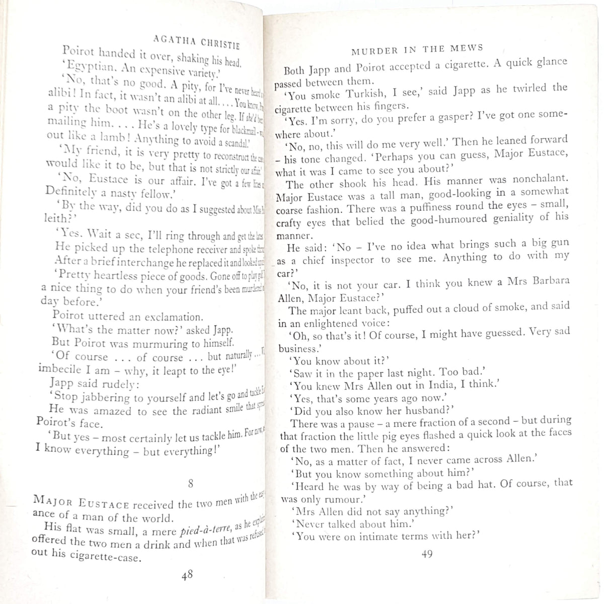 Agatha Christie's Murder in the Mews and Other Stories 1961