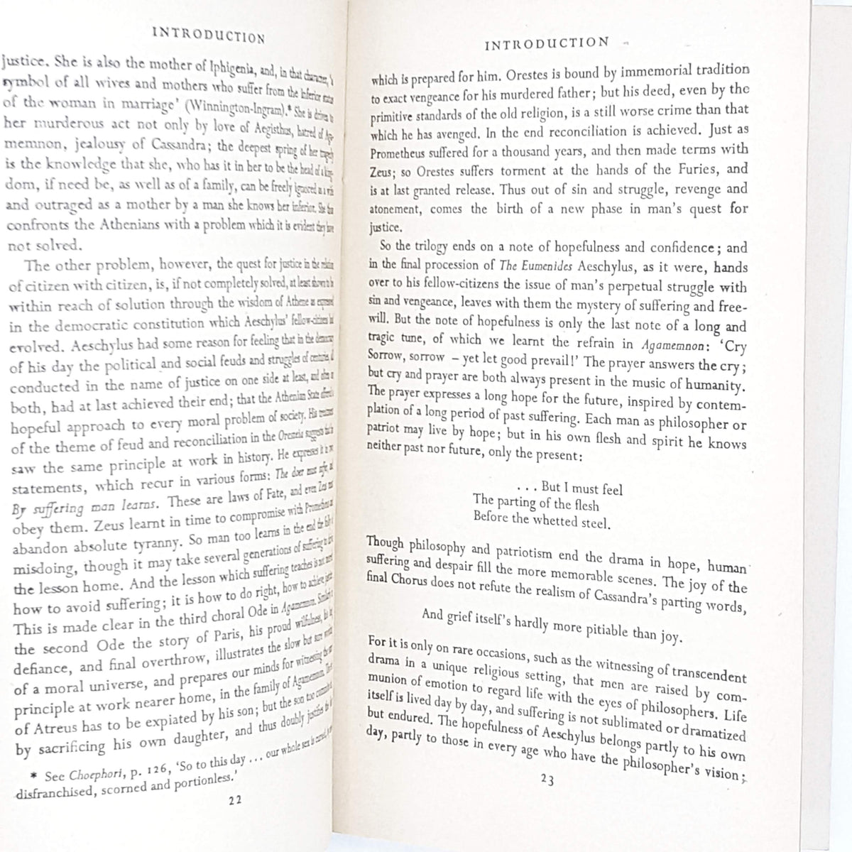 Aeschylus's The Oresteian Trilogy 1956-1960