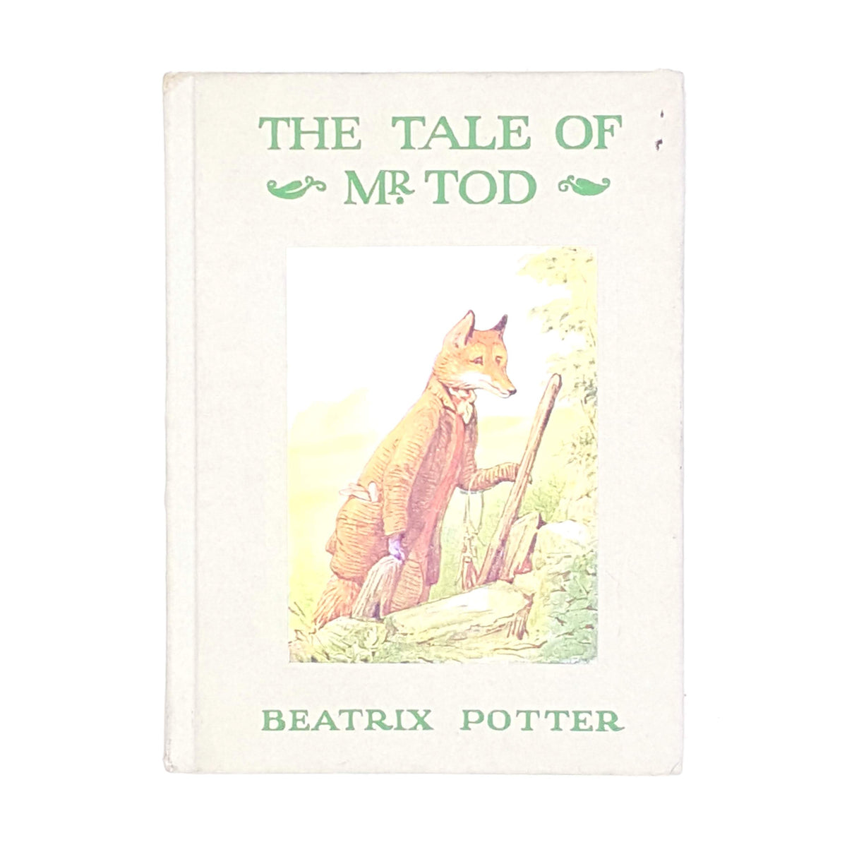 beatrix-potter-patterned-country-house-library-books-vintage-thrift-old-antique-tale-of-mr-tod-grey-decorative-classic-childrens-