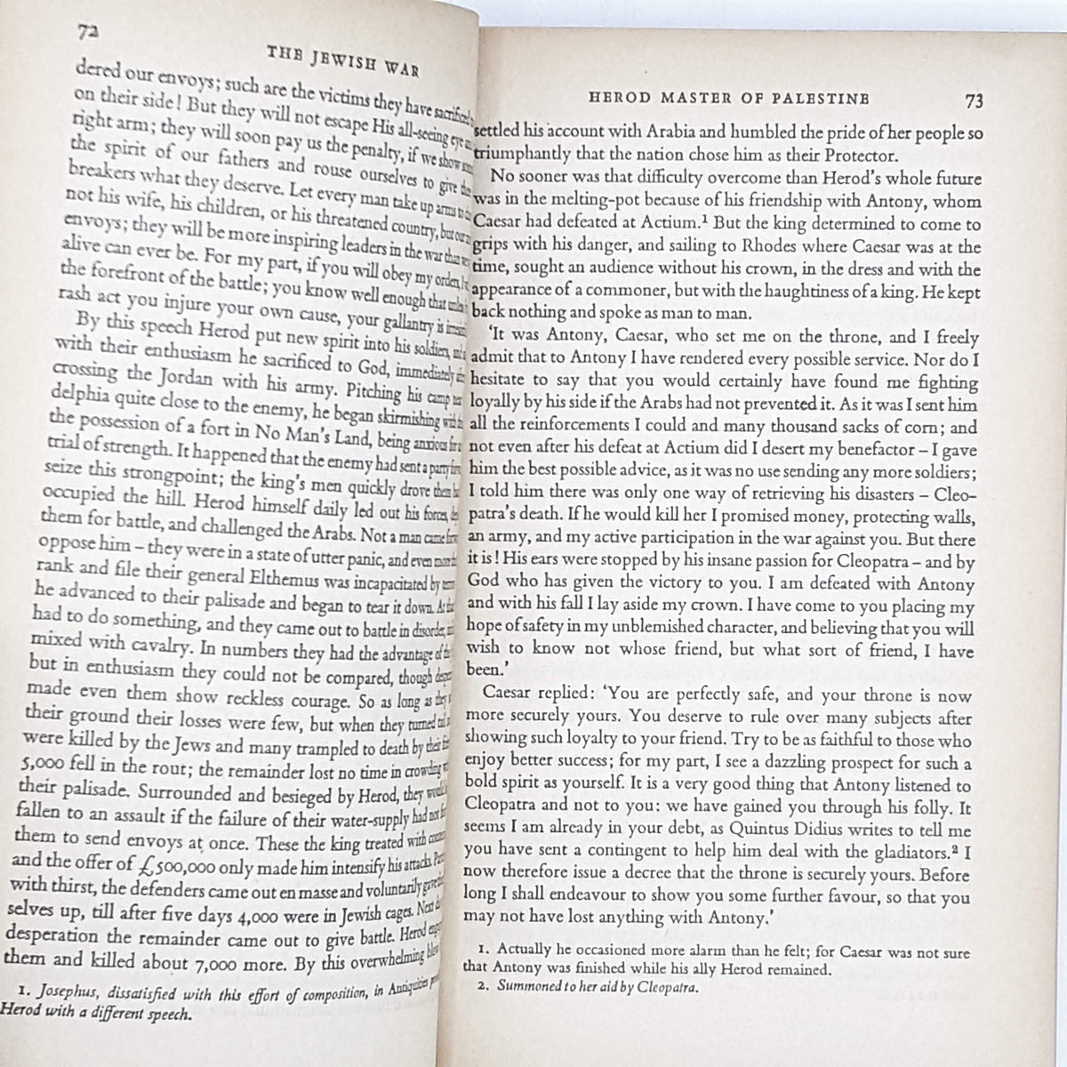The Jewish War by Josephus 1960