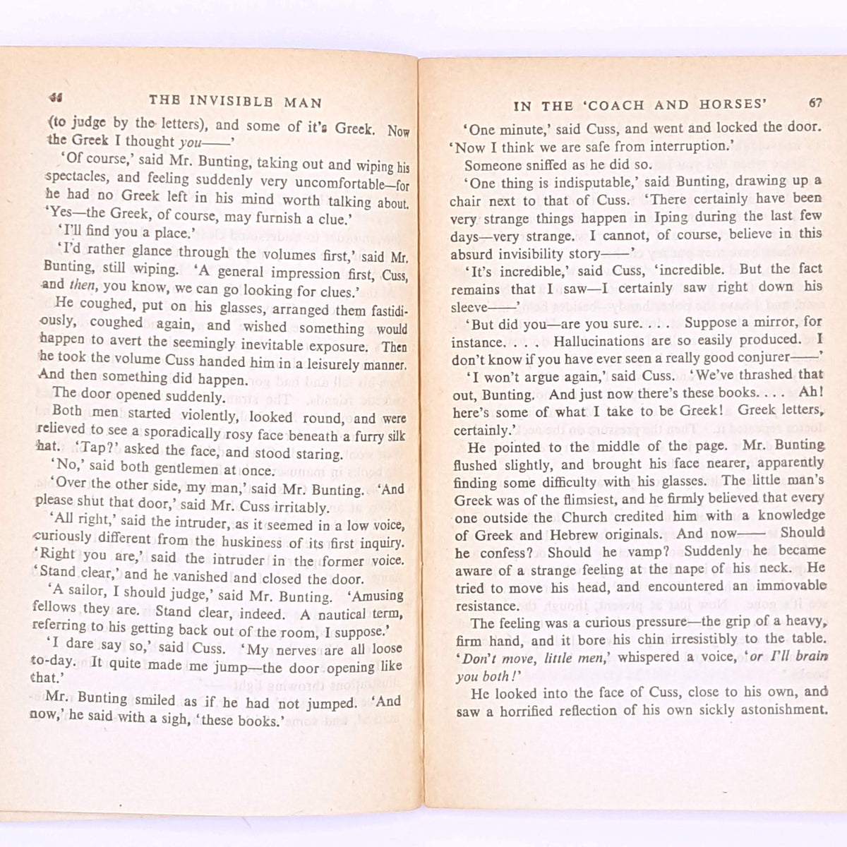 Penguin, H.G. Wells, The Invisible Man, 1946