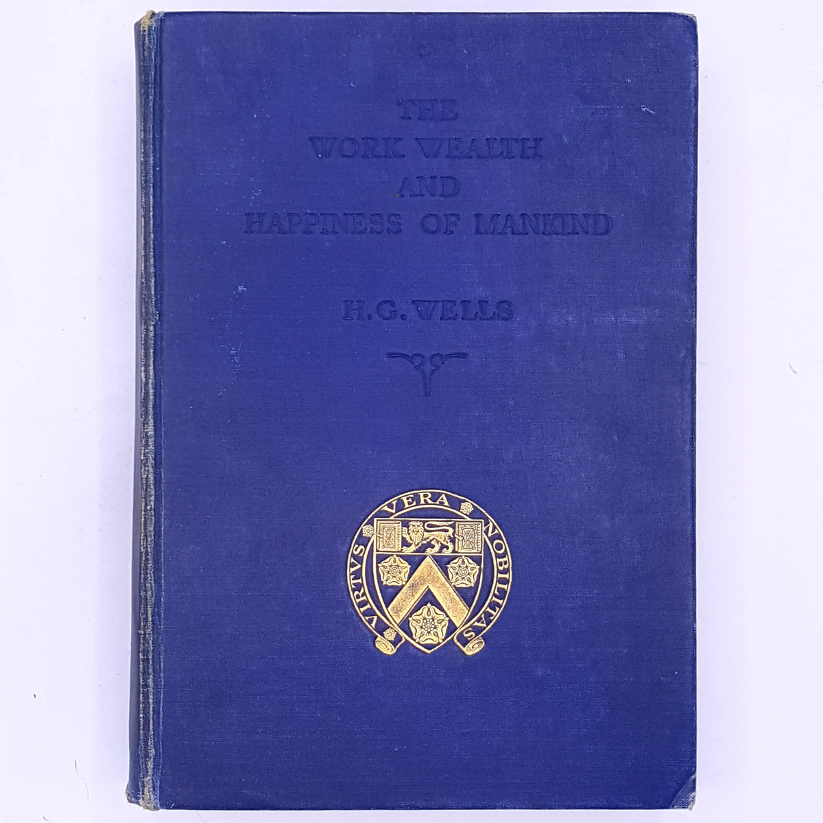 short-stories- patterned-vintage-books-H.G.-Wells- country-house-library-short-story-old-antique-thrift-the-work-wealth-and-happiness-of-mankind-decorative-classic-