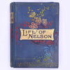 decorative-thrift-patterned-books-country-house-library-antique-Life-Of-Nelson-By-Robery-Southey-1898-old-classic-vintage-