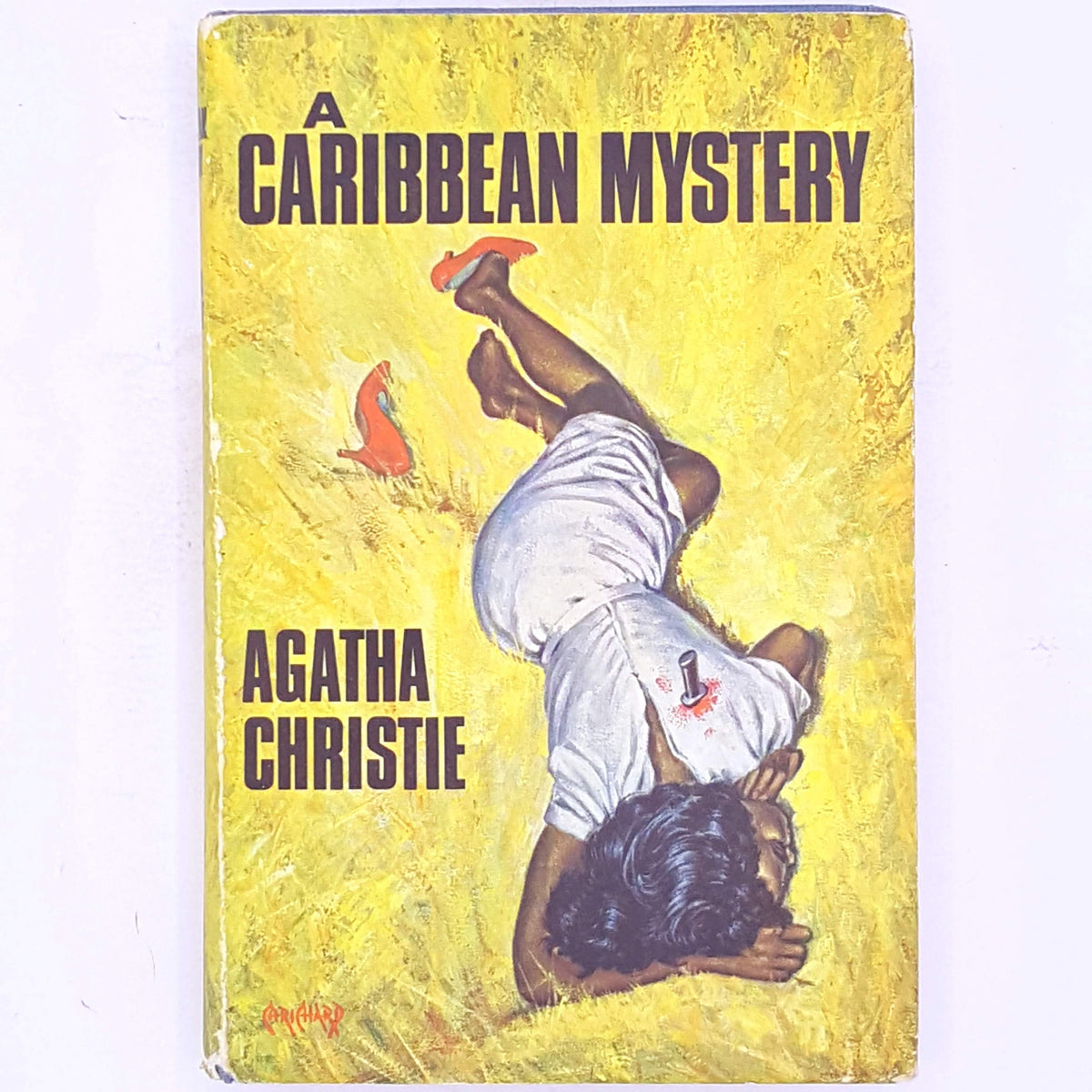 patterned-a-Caribbean-mystery-thrift-books-decorative-vintage-country-house-library-mystery-detective-crime-fiction-novels-female-author-miss-marple-poirot- Agatha-christie-antique-old-classic-