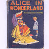 classic-old-country-house-library-alice's-adventures-in-wonderland-vintage-books-antique-decorative-lewis-carroll-fully-illustrated-childrens-for-kids-fantasy-fairytale-mad-hatter-white-rabbit-down-the-rabbit-hole-thrift-patterned-