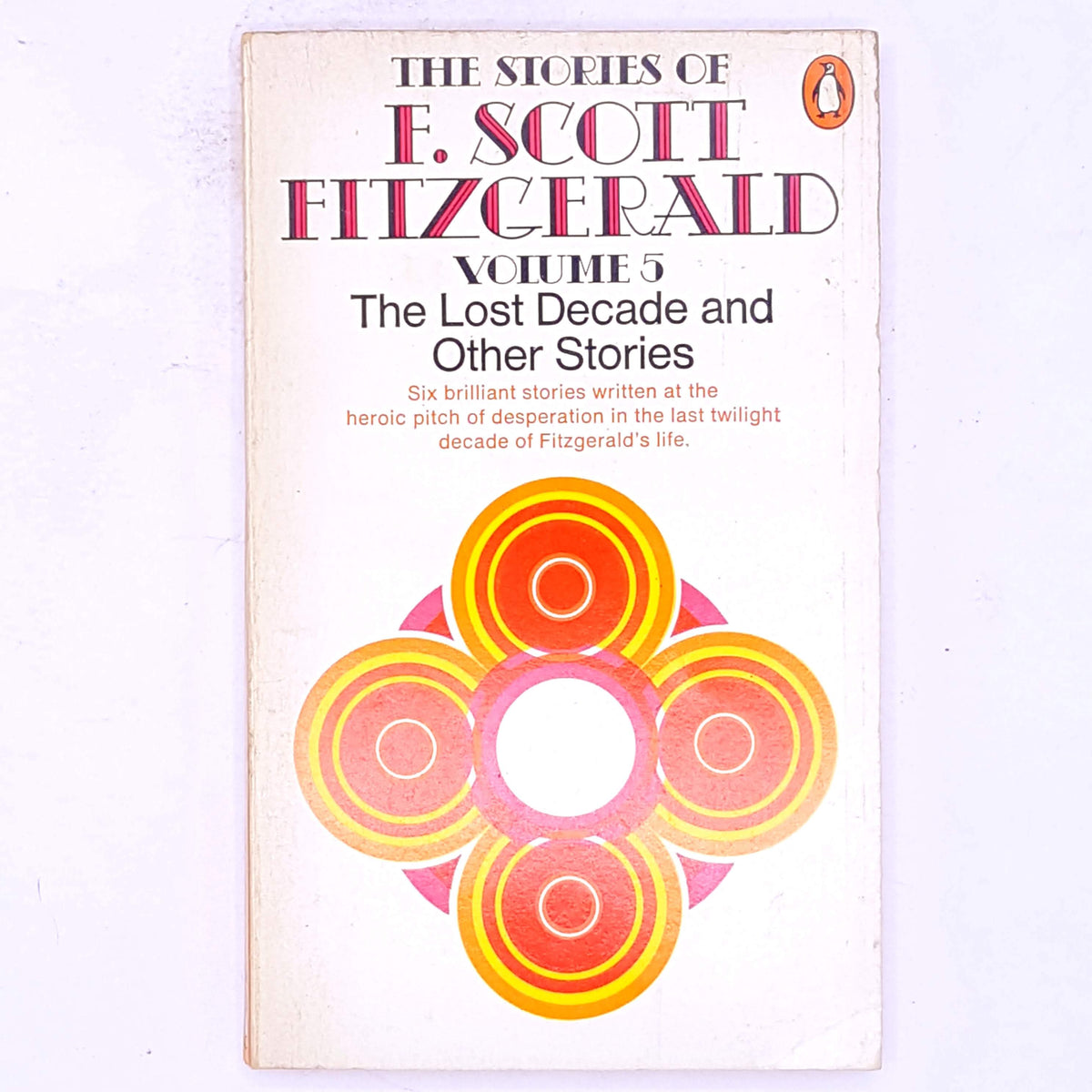 decorative-1920-post-war-jazz-age-roaring-twenties- books-F.-Scott-Fitzgerald-Penguin-Books-old-vintage-country-house-library-thrift-patterned-classic-antique-Penguin-The-Stories-of-F.-Scott-Fitzgerald-Volume-5-The-Lost-Decade-and-Other-Stories-