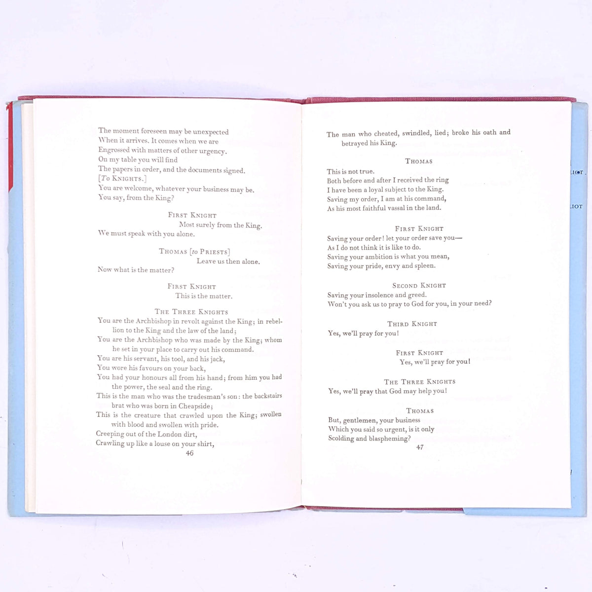 Murder in the Cathedral by T.S. Eliot - Faber, 1950s