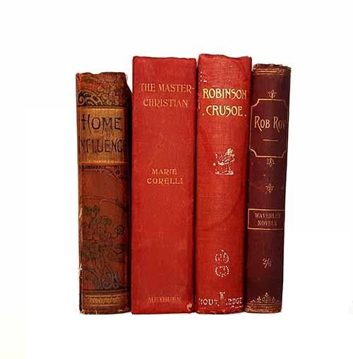 Red and Gold Vintage Four Book Collection