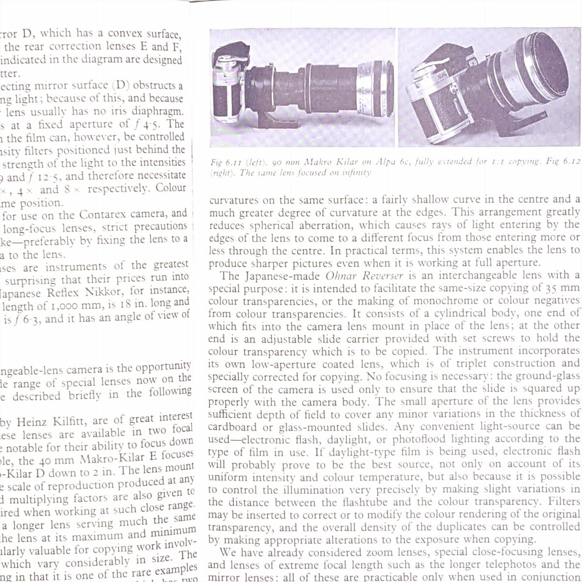 Vintage Photography - 35mm Single Lens Reflex Manual 1964